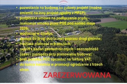 działka na sprzedaż 1000m2 działka Błędowo, Sielawy
