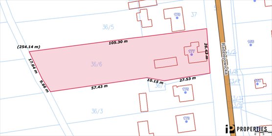 działka na sprzedaż 2500m2 działka Kałęczyn, Radziejowicka