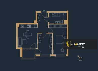 mieszkanie na sprzedaż 59m2 mieszkanie Ełk, Osiedle Jeziorna