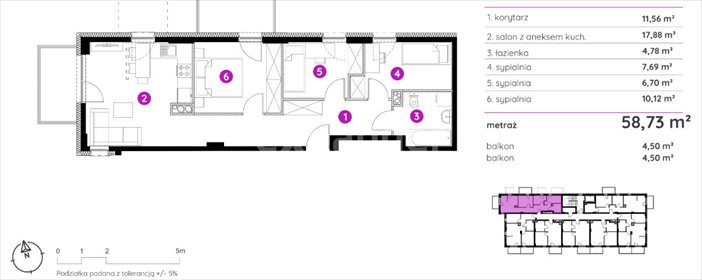 mieszkanie na sprzedaż 59m2 mieszkanie Poznań, Winogrady