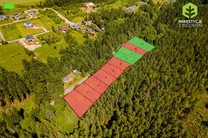 działka na sprzedaż 1377m2 działka Duszniki-Zdrój, Działka budowlana z linią brzegową górskiego potoku