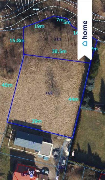 działka na sprzedaż 2500m2 działka Wrząsowice, Wrzosowa