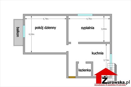 Przestronne 2-pokojowe mieszkanie po remoncie z balkonem i dużą piwnicą mieszkanie Krapkowice