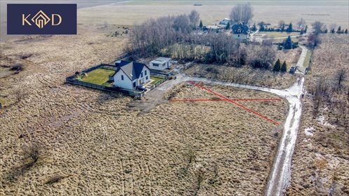 Działka 926 m² z mediami i planem zabudowy wolnostojącej działka Rostworowo, Różana