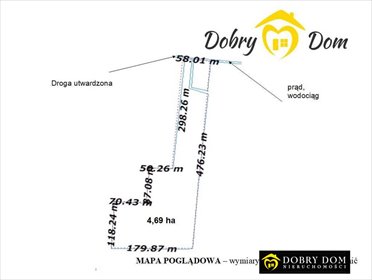 Duża działka rolna 4,69 ha z mediami i pięknym widokiem - polecam! działka Klimki