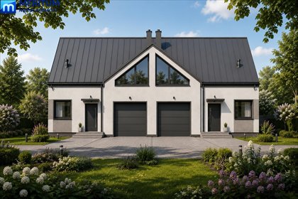 Nowoczesny bliźniak 168m2 z garażem i dużą działką dom Żółwin