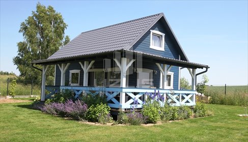 Polecam ekologiczny dom 55 m² w Wilczych Górach z tarasem dom Wilcze Góry