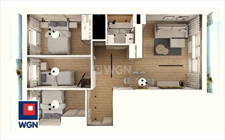 mieszkanie na sprzedaż 61m2 mieszkanie Elbląg, Zawada, Gen. Józefa Wybickiego