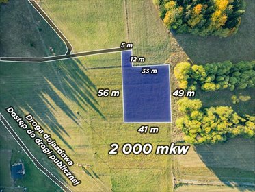 Na sprzedaż działka 2000 m² w Łapszach Niżnych działka Łapsze Niżne, Leśna