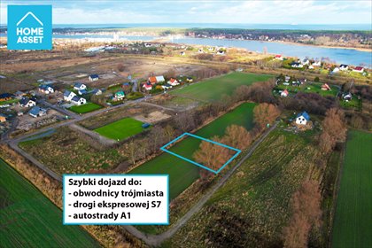 działka na sprzedaż 1525m2 działka Wiślinka, Wspólna