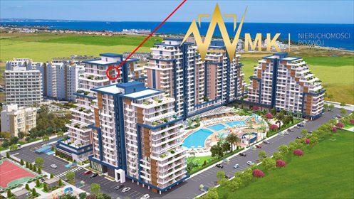 Nowoczesny apartament z basenem i balkonem na Cyprze mieszkanie Kıbrıs Royal Street
