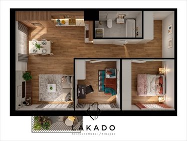 Zapraszam do obejrzenia 3-pokojowego mieszkania 61 m² w Krakowie mieszkanie Kraków, Prądnik Biały, Piaszczysta