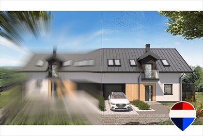 Nowoczesny bliźniak 168 m² z tarasem i pięknymi widokami dom Łodygowice, Ceramiczna