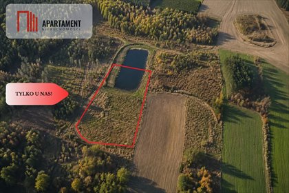 Zapraszam do zakupu działki 5370 m² z połową stawu w Biskupicach działka Biskupice, Łąkowa