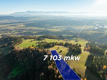 Działka z panoramicznym widokiem na Tatry, 71 arów działka Nowotarski, Długa