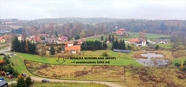 Działka budowlana 2262 m2 pod dom w Gajewie. działka Gajewo
