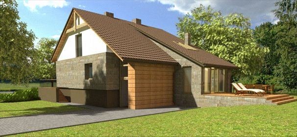 Dom na dużej działce 2600 m² – projekt przebudowy dom Kobylany