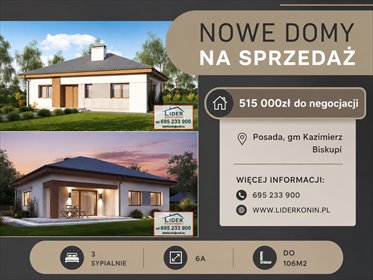 Nowoczesny dom 106 m2 z tarasem i wysokim standardem dom Posada