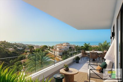 Apartament 106 m² z widokiem na Morze Śródziemne mieszkanie Fuengirola