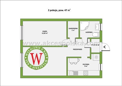 mieszkanie na sprzedaż 47m2 mieszkanie Warszawa, Mokotów, Górny Mokotów, Antoniego Józefa Madalińskiego