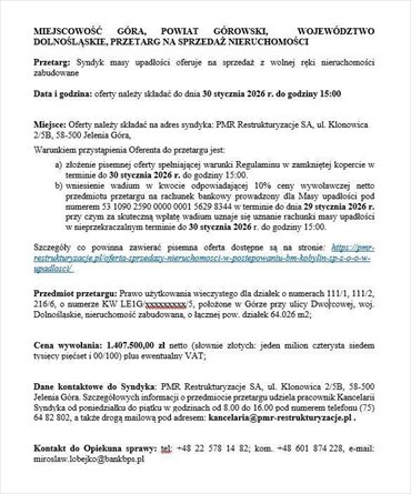 działka na sprzedaż 64026m2 działka Góra