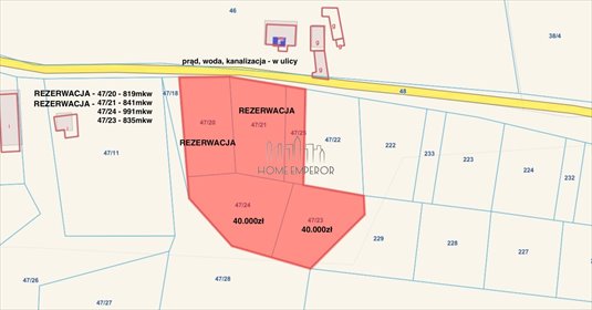 Na sprzedaż działki w Dargolezie 992 m² z dostępem do mediów działka Dargoleza
