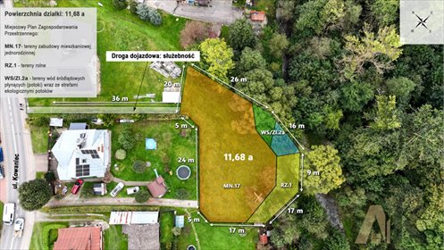 działka na sprzedaż 1168m2 działka Nowy Targ