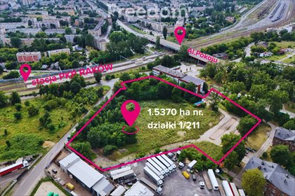 Działka przemysłowa 15 370 m² w Częstochowie - polecam! działka Częstochowa, Raków, Ludwika Trochimowskiego