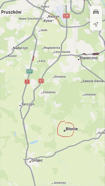 działka na sprzedaż 1430m2 działka Błonie, piaseczyński