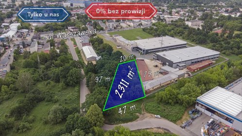 działka na sprzedaż 2311m2 działka Częstochowa, Śródmieście