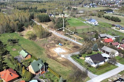 działka na sprzedaż 1160m2 działka Pogwizdów