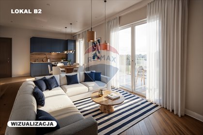Nowoczesny 3-pok. apartament z balkonem blisko plaży mieszkanie Sarbinowo, Plażowa