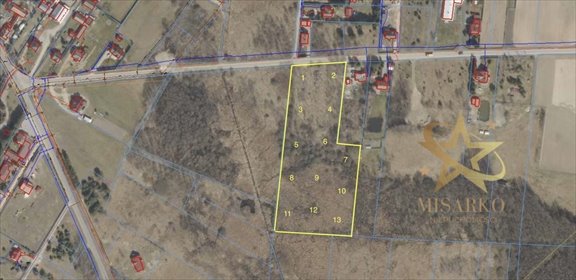 działka na sprzedaż 1167m2 działka Lewickie