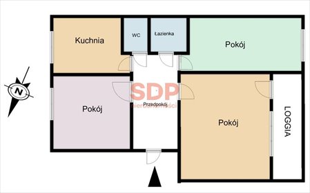 Dwustronne 3-pokojowe mieszkanie z dużą loggią i potencjałem mieszkanie Wrocław, Psie Pole, Karłowice, Koszarowa