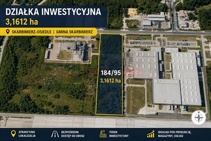 Działka inwestycyjna 31 612 m² w Skarbimierzu-Osiedlu polecam działka Skarbimierz Osiedle
