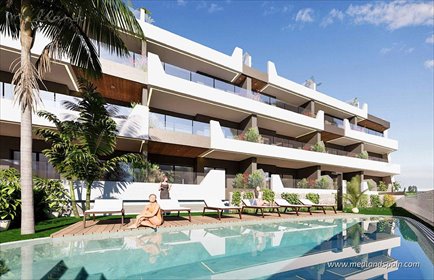 Nowoczesny apartament z basenem i tarasem w Benijófar mieszkanie Benijófar