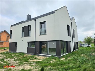 Nowoczesny dom 139m² z ogrodem, garażem i wysokim poddaszem dom Lutynia, Długa