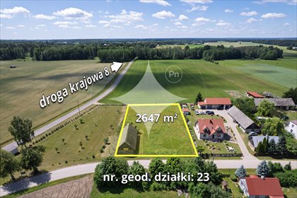 działka na sprzedaż 2647m2 działka Hamulka