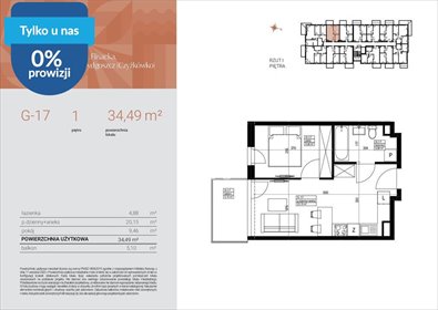 Przestronne 2-pokojowe mieszkanie na sprzedaż w Czyżkówku mieszkanie Bydgoszcz, Czyżkówko, Flisacka