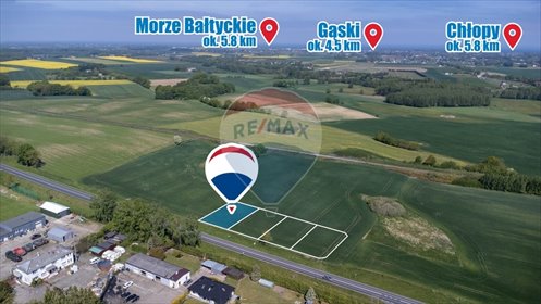 Na sprzedaż działka budowlana 900 m² przy drodze wojewódzkiej działka Będzino