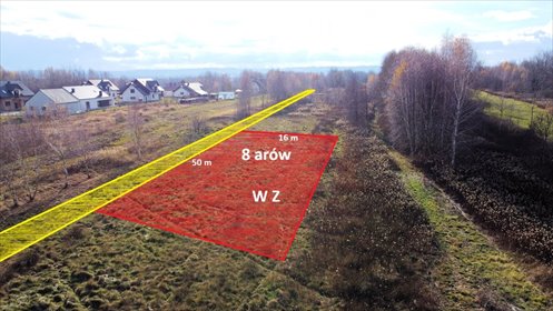 działka na sprzedaż 818m2 działka Bratkowice