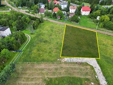 Na sprzedaż działka 1100 m² w Inwałdzie z dostępem do mediów działka Inwałd, Wadowicka