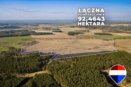 Duża działka rolna 92 ha, łatwy dojazd, świetna kondycja działka Koźla