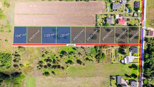 działka na sprzedaż 1125m2 działka Poraj