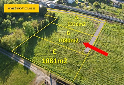 działka na sprzedaż 1080m2 działka Kozy, Krańcowa