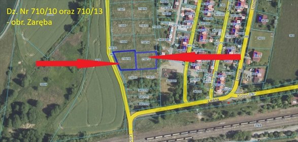 działka na sprzedaż 942m2 działka Zaręba