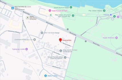 działka na sprzedaż 630m2 działka Poznań, Nowe Miasto, Malta, Święciańska