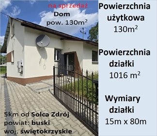 Dom po remoncie z fotowoltaiką i garażem 130 m2 dom Solec-Zdrój, Świniary