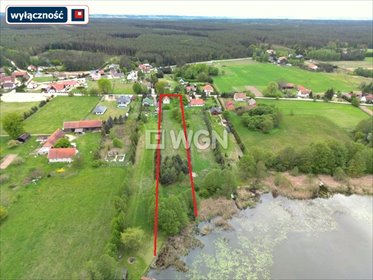 Sprzedam działkę 5300 m² z własną linią brzegową jeziora działka Regiel