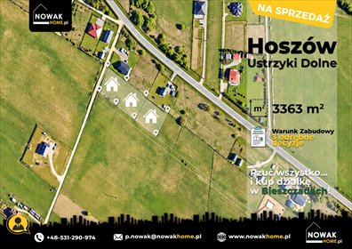 Działka 3363 m² w Hoszowie, blisko lasów i gór - polecam! działka Ustrzyki Dolne, Hoszów
